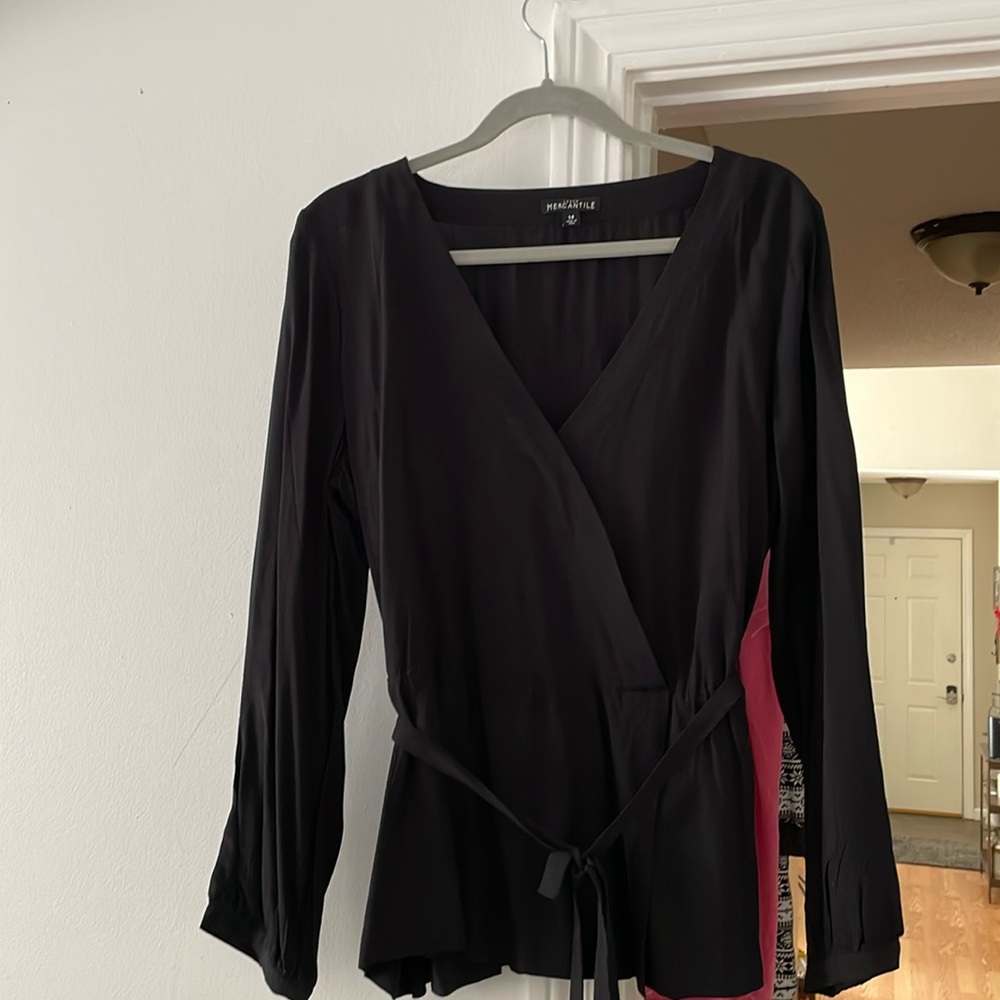 Woman’s black blouse